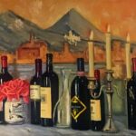 Cava y pintura''oil on canvas 24''x36''