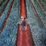 Agave Azul oin on canvas 34''x46''