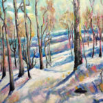 Birches in the snow 12''x16''