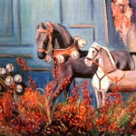 Caballos Navidenos 14x18''