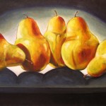 Golden Pears 60 X 100 cm