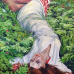 Ninfa del bosque oil on canvas 36x24'' $ 1,400
