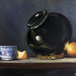 Oaxacan pot & porcelain oil on canvas 18x24''