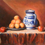 Still Life with Peaches (20 X 24'')