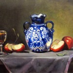 Talavera & apples oil on canvas 18x24''