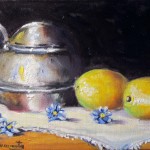 limones oil on canvas 6x8''