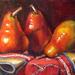 peras oil on canvas 6x8''