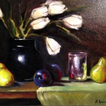 Tulips and plums