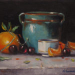 turquesa oil on canvas 8''x10''