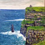 Cliff of Moher oil on canvas 36''x24''